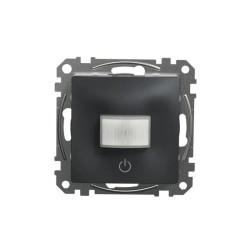 Czujnik ruchu 160 st. (10A), czarny antracyt, Sedna Design i Elements SDD114504