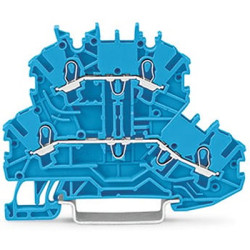 Kostka zaciskowa na szynie DIN WAGO poziomy: 2 24 → 16AWGWciskany zacisk Cage Clamp TOPJOB S