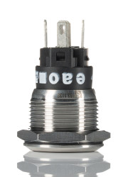 Nasadka przełącznika Chwilowy SPDT średnica wycięcia 19mm, montaż panelowy EAO