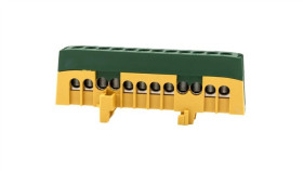 Listwa Ochronna Zpi 12-Modułowa (12X16mm2) Ip20 Al/Cu - Żółto/Zielona