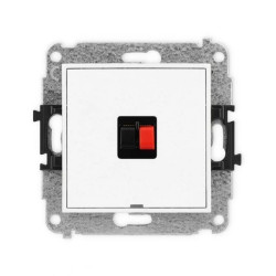 ICON Mechanizm gniazda głośnikowego pojedynczego, bez pola opisowego biały IGGBO-1