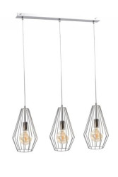Lampa wisząca loftowa 3xE27 LEX SILVER