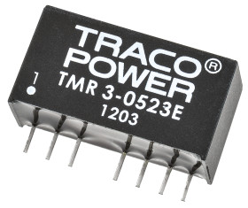 Przetwornica DC-DC, 3W, Uwe 4,5 → 9 V DC, Uwy ±15V dc, Iwy ±100mA, TRACOPOWER