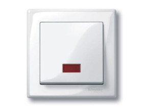 MERTEN SYSTEM M Klawisz pojedynczy z dużym okienkiem biały polarny MTN432819 SCHNEIDER ELECTRIC
