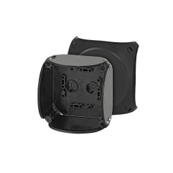 Puszka elektroinstalacyjna ścienna Poliwęglan 104 x 104 x 70mm Czarny IP66, IP67 HENSEL