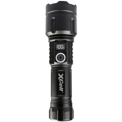 XCell 149606 LUNALUX LED Torch Long Range Strobe Rechargeable 43h