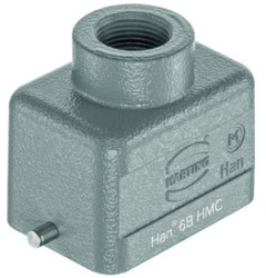 Grommet housing, size 6B, die-cast aluminum, M20, straight, longitudinal bow locking, IP65, 19302061440