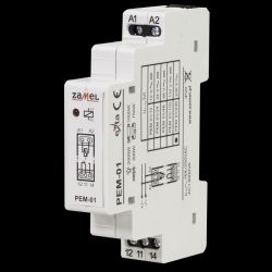 Przekaźnik 230V AC/16A listwa DIN PEM-01/230 ZAMEL