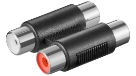 Podwójny Adapter Cinch 2 X Gniazdo Na 2 X Gniazdo - Połączenie, Materiał...