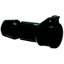 Bals 748809 Safety Mains Socket 250V Black IP54, Nickel-plated Contacts