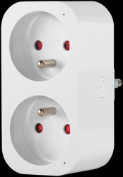Inteligentne podwójne gniazdo WIFI z funkcją licznika 3,6kW z bolcem Smart Life