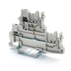 Blok zacisków przelotowych RS PRO poziomy: 1 24 → 12AWGsprężynowa 12A 400 V