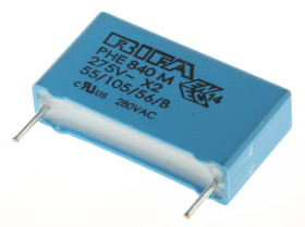 Kondensator foliowy 220nF 275V ac KEMET Metalizowany polipropylen rozstaw: 22.5mm THT ±20