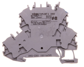 Złączka 2-piętrowa 2,5mm2 L/N szara TOPJOBS 2002-2203 /50szt./