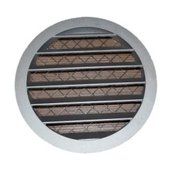 Kratka aluminiowa z siatką fi 315mm O KM-315