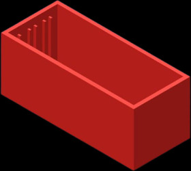 PA module enclosure, (L x W x H) 52 x 22 x 21 mm, red, L50.24 ROT