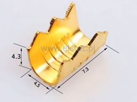 Złącza zaciskowe ząb rekina; kształt zęba; 4mm2