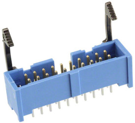 Listwa stykowa PCB 20-pinowe AMP-LATCH raster: 2.54 mm Prosty 2-rzędowe TE Connectivity Otwór przelotowy 250 V W osłonie