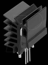 SK 525 30 ST Clip-on heat sink for housing TO-220, 8 K/W