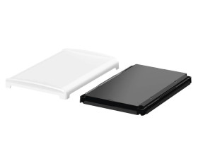 Bopla BOV 2114_ FG 9003 D 9005 (48416435) - czarna pokrywa BoVersa z pełnym białym design coverem (210 x 140 x 24 mm)