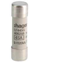 Wkładka bezpiecznikowa cylindryczna CH-14 14x51mm gG 45A 500VAC LF445G HAGER