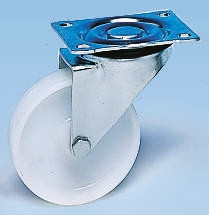 Koło samonastawne średnica kabla 80mm Płyta Guitel Hervieu 80kg wysokość całkowita 80mm