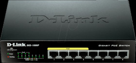 DGS-1008P/E PoE Gigabit Ethernet switch 8 port (4x PoE)