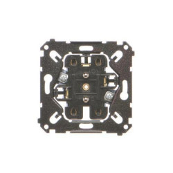 Simon 55 Gniazdo wtyczkowe podwójne z uziemieniem (mechanizm) 16 A, 250 V~, szybkozłącza, czarna rama SGZ2CMR
