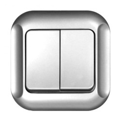 TOPAZ Łącznik podwójny podtynkowy biały WP-2Tb