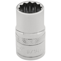 Draper Expert 49457 3/8&quot; Sq. Dr. Hi-Torq&#xAE; 12 Point Socket (9/16&quot;)