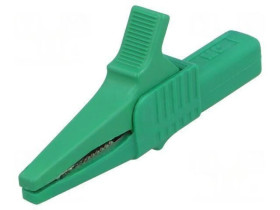 Zacisk krokodylkowy 32A 1kVDC zielony Zakr.chwyt: max.20mm 66.9755-25