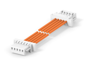 Kabel przewód-płytka, 30 V, raster: 2.5mm, 300mm, Pomarańczowy