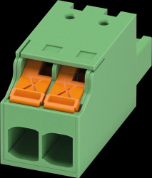 1491339 PCB connector, 2-pin, spacing: 5.08 mm, Push-X