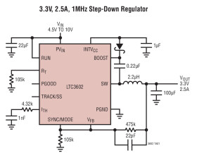 2.5A, 10V, Monolithic Synchronous Step-Down Regulator