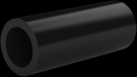 Round spacer sleeve, without thread, M6, PA, 007.06.813