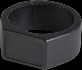 XCR10 Marking ring, black, for XLR connector