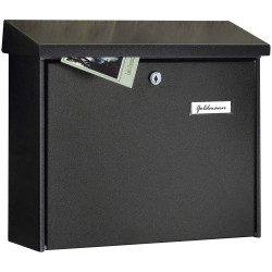 Burg W&#xE4;chter 61140 JOURNAL 5867 Letterbox Galvanised Steel Black