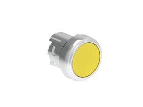 Metalowy przycisk fi22mm kryty dwustanowy Żółty LPSQ105