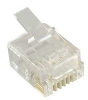 TPLUG-6P6C Wtyk telefoniczny, modularny typu PLUG (RJ-12)