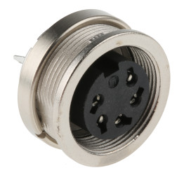 Złącze wielostykowe przemysłowe 5-pinowe M16, panelowe Gniazdo binder