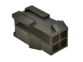 Wtyk; MicroFit; MFW-04; 4 tory; 2x2; proste; 3,00mm; na przewód; zatrzaskowe; RoHS; MX43020