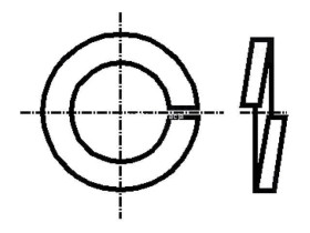 Podkładka sprężysta M3 d=6.2 h=0.8 ocynk