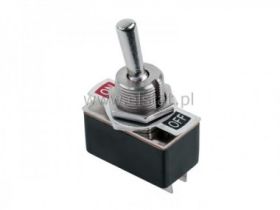 Przeł. hebel. stab. 2A 250V ON-OFF 2pin lutowany