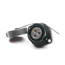 Złącze wielostykowe przemysłowe 3-pinowe Montaż na kołnierzu Gniazdo RS PRO