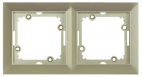 PREMIUM Ramka podwójna piaskowy metalizowany Ra-2 Pr