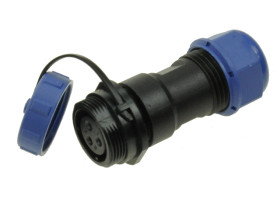 Gniazdo; SP1711C/S3-1C; 3 tory; proste; lutowany; 2,0mm2; 6-10mm; SP17; na przewód; IP68; 10A; 500V; Weipu; RoHS; SP1711/S3-1C