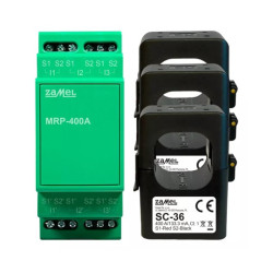 Moduł rozszerzeń przekładników do MEW-01 - 3x przekładnik SC-36 400A - Zamel MRP-400A