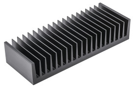 Radiator 75 x 200 x 40mm 1.05K/W Uniwersalny Prostokątny Alu