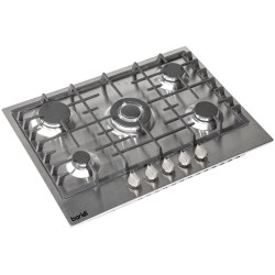 Baridi DH227 Gas Hob with 5 Cooking Zones 70cm - Stainless Steel