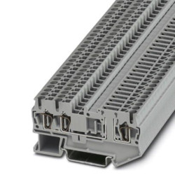 Blok zacisków na szynę DIN Phoenix Contact 3038448 poziomy: 1 ST 2.5-TWIN-TG Szary 400 V 0.08 to 4 mm² Zacisk sprężynowy